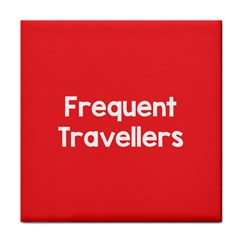 Frequent Travellers Red Face Towel by Mariart