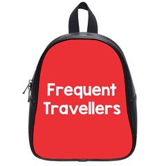 Frequent Travellers Red School Bags (small)  by Mariart