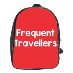 Frequent Travellers Red School Bags (xl)  by Mariart