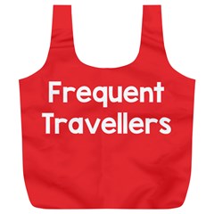 Frequent Travellers Red Full Print Recycle Bags (l)  by Mariart