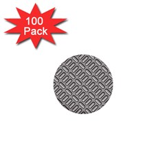 Capsul Another Grey Diamond Metal Texture 1  Mini Buttons (100 Pack)  by Mariart