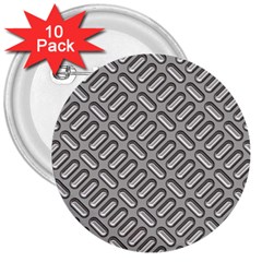 Capsul Another Grey Diamond Metal Texture 3  Buttons (10 Pack)  by Mariart
