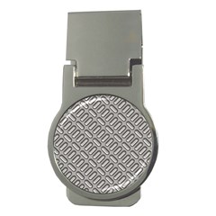 Capsul Another Grey Diamond Metal Texture Money Clips (round) 