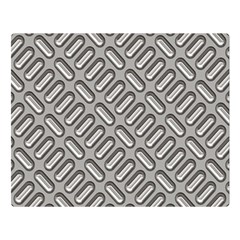Capsul Another Grey Diamond Metal Texture Double Sided Flano Blanket (large) 