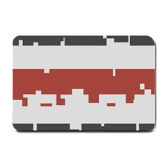Girl Flags Plaid Red Black Small Doormat 