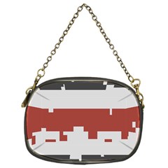 Girl Flags Plaid Red Black Chain Purses (two Sides)  by Mariart