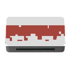 Girl Flags Plaid Red Black Memory Card Reader With Cf by Mariart