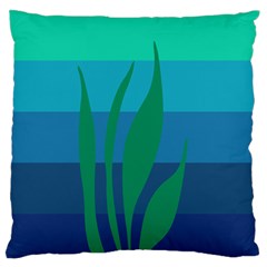 Gender Sea Flags Leaf Large Flano Cushion Case (two Sides) by Mariart