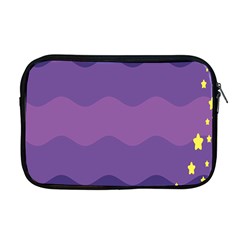 Glimragender Flags Wave Waves Chevron Purple Blue Star Yellow Space Apple Macbook Pro 17  Zipper Case by Mariart