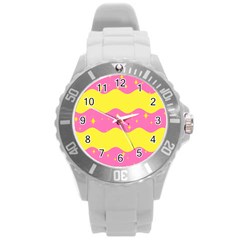 Glimra Gender Flags Star Space Round Plastic Sport Watch (l) by Mariart