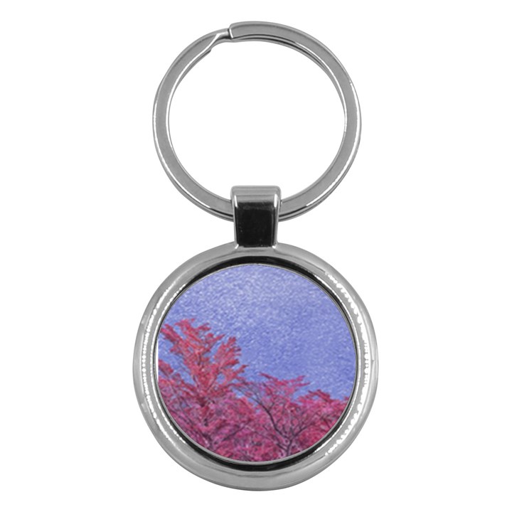 Fantasy Landscape Theme Poster Key Chains (Round) 