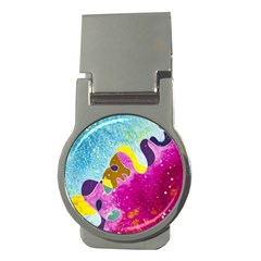 Fabric Rainbow Money Clips (round)  by Mariart