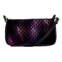 Light Lines Purple Black Shoulder Clutch Bags
