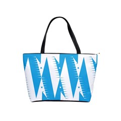 Make Tessellation Bird Tessellation Blue White Shoulder Handbags by Mariart