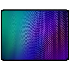 Galaxy Blue Purple Double Sided Fleece Blanket (large) 