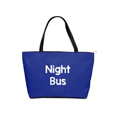 Night Bus New Blue Shoulder Handbags