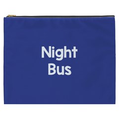 Night Bus New Blue Cosmetic Bag (xxxl) 