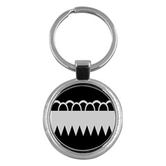 Noir Gender Flags Wave Waves Chevron Circle Black Grey Key Chains (round)  by Mariart