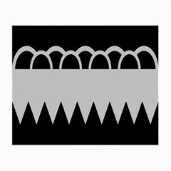 Noir Gender Flags Wave Waves Chevron Circle Black Grey Small Glasses Cloth by Mariart