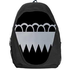 Noir Gender Flags Wave Waves Chevron Circle Black Grey Backpack Bag by Mariart