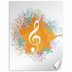 Musical Notes Canvas 12  X 16   by Mariart