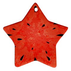 Summer Watermelon Design Ornament (star) by TastefulDesigns