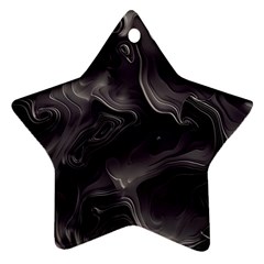 Map Curves Dark Star Ornament (two Sides)