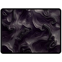 Map Curves Dark Fleece Blanket (large) 