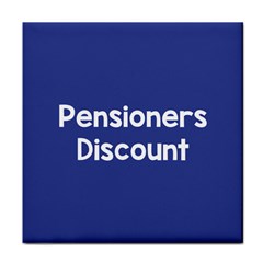 Pensioners Discount Sale Blue Face Towel by Mariart