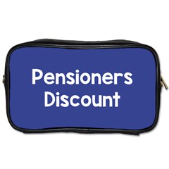 Pensioners Discount Sale Blue Toiletries Bags by Mariart