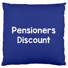 Pensioners Discount Sale Blue Large Flano Cushion Case (one Side)