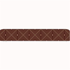 Coloured Line Squares Brown Plaid Chevron Small Bar Mats by Mariart