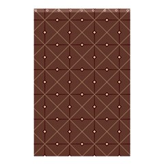 Coloured Line Squares Brown Plaid Chevron Shower Curtain 48  X 72  (small)  by Mariart