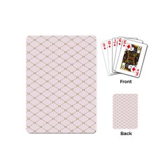 Plaid Star Flower Iron Playing Cards (mini) 