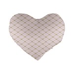 Plaid Star Flower Iron Standard 16  Premium Flano Heart Shape Cushions Front