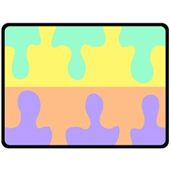 Puzzle Gender Double Sided Fleece Blanket (large)  by Mariart