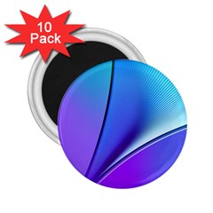 Line Blue Light Space Purple 2 25  Magnets (10 Pack)  by Mariart