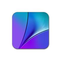 Line Blue Light Space Purple Rubber Coaster (square)  by Mariart