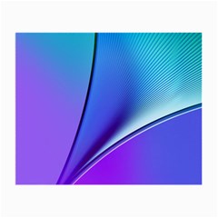 Line Blue Light Space Purple Small Glasses Cloth (2-side) by Mariart