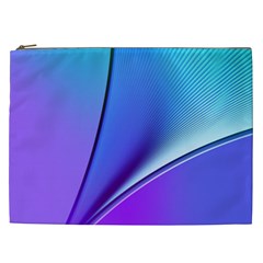 Line Blue Light Space Purple Cosmetic Bag (xxl)  by Mariart