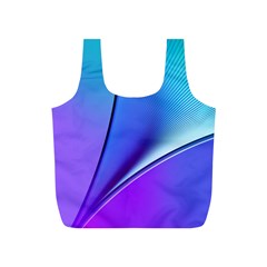 Line Blue Light Space Purple Full Print Recycle Bags (s)  by Mariart