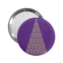 Pyramid Triangle  Purple 2 25  Handbag Mirrors