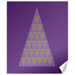 Pyramid Triangle  Purple Canvas 20  X 24  