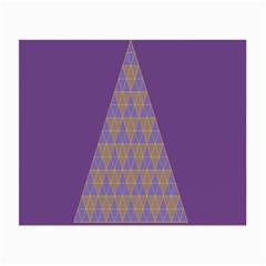 Pyramid Triangle  Purple Small Glasses Cloth (2-side)