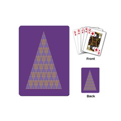 Pyramid Triangle  Purple Playing Cards (mini) 