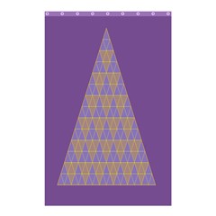 Pyramid Triangle  Purple Shower Curtain 48  X 72  (small) 