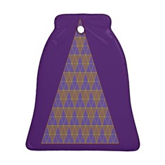 Pyramid Triangle  Purple Ornament (bell)