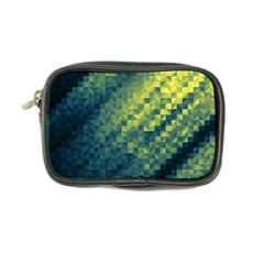 Polygon Dark Triangle Green Blacj Yellow Coin Purse by Mariart