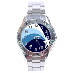 Star Gender Flags Stainless Steel Analogue Watch by Mariart