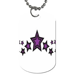 Star Purple Space Dog Tag (one Side)